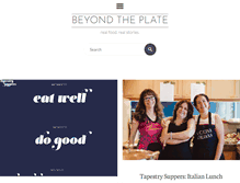 Tablet Screenshot of beyondtheplate.net